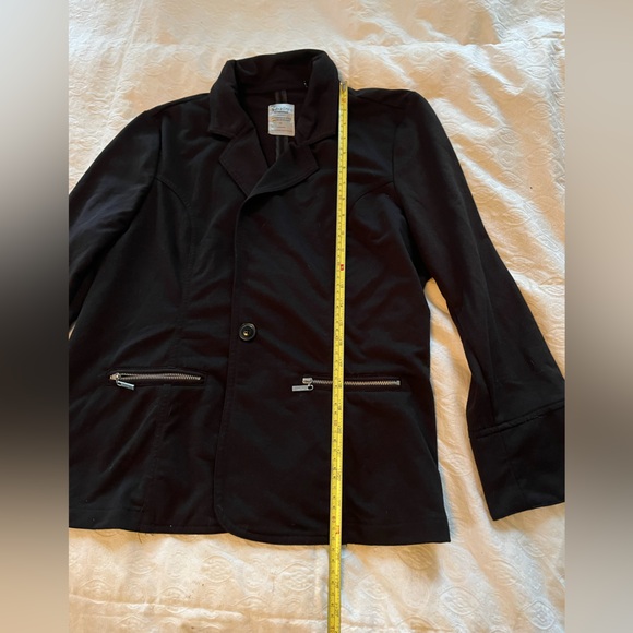 Women’s Cavalini Black Blazer with Silver Accents size 1x - Picture 2 of 8